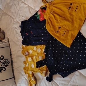 Carter's baby clothing used once good newly condition